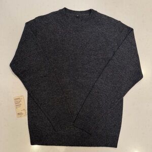 Muji Men's Charcoal Crewneck Sweater